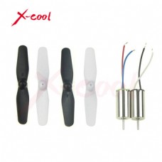 4pcs Main Blades and  Motor for Syma RC Quadcopter Drone