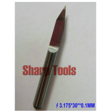3.175MM Shank, 30 Angle, 0.1MM Flat Bottom CNC Router Tools, Cutting Bits,Carving Tools,V Shape Engraving Bit,PCB Cutters