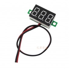 Digital display voltage meter head 3.2~30V (two lines) Red car / motorcycle / electric vehicle digital voltmeter