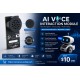 AI voice interaction module recognition and broadcasting model training, serial port sound sensor, ROS robot CI1302