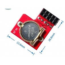 Raspberry Pi RTC clock module battery is removable and replaceable
