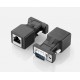  DB9 serial port to network port RJ45 adapter RS232 plug serial port cable extension cable male and female head solder-free