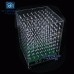  8*8*8 light cube kit with host computer music spectrum function electronic water lamp DIY production